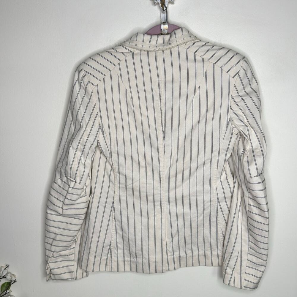 RAG & BONE Millie Striped Blazer Ivory Black Pinstripe {L50} - Picture 4 of 6